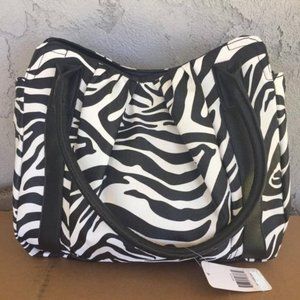 Bobbie Brooks NWT Zebra Print Hobo Bag Purse Tote